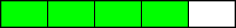 rectangle four fifths green